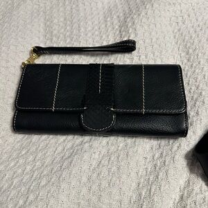 Black Leather clutch